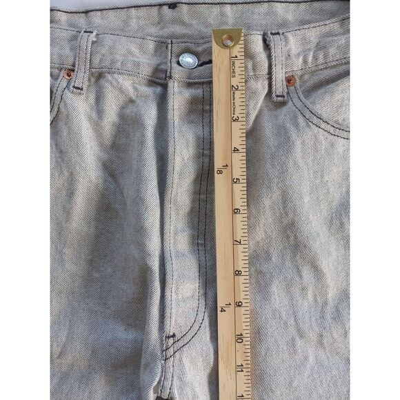 Vintage LEVI'S 501 XX Men's 38x32 Denim Jeans‎ Straight Light Gray 80s 90s - Picture 13 of 16